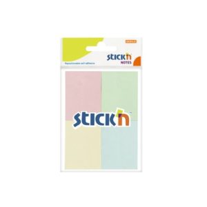 กระดาษโน้ตกาวในตัว ชนิดกาวหัว STICK’N #21090 ขนาด 1.5×2 นิ้ว (1×4) คละสีพาสเทล