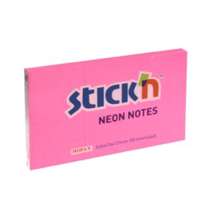 กระดาษโน้ตกาวในตัว ชนิดกาวหัว STICK’N #21169 ขนาด 3×5 นิ้ว สีบานเย็นนีออน