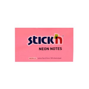 กระดาษโน้ตกาวในตัว ชนิดกาวหัว STICK’N #21170 ขนาด 3×5 นิ้ว สีชมพูนีออน