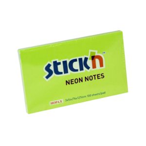กระดาษโน้ตกาวในตัว ชนิดกาวหัว STICK’N #21171 ขนาด 3×5 นิ้ว สีเขียวนีออน