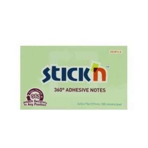 กระดาษโน้ต STICKN 3″x5″ 360* 21556 เขียว