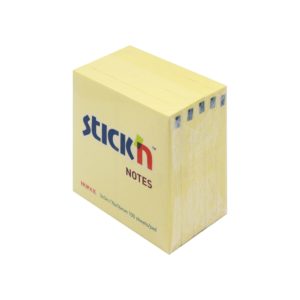 กระดาษโน้ตกาวในตัว ชนิดกาวหัว STICK’N #PASTEL (4+1) ขนาด 3×3 นิ้ว (แพ็ค 5 เล่ม) สีเหลืองพาสเทล