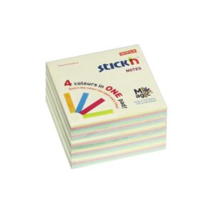 กระดาษโน้ต STICKN MP 3″x3″  21574 Pastel(4+1)